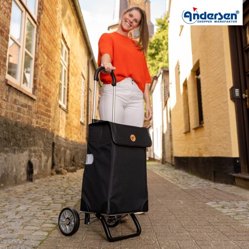 Andersen Nákupná taška na kolieskach SCALA SHOPPER® PLUS WEDA 133-201-80 čierna