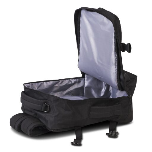 BestWay Cestovný batoh 40x25x20 cm Cabin Pro Small 40328-0100 čierny - otvorená hlavná priehradka