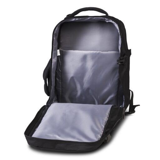 BestWay Cestovný batoh 40x20x25 cm Cabin Pro Small 40328-0100 čierny - priehradka na notebook