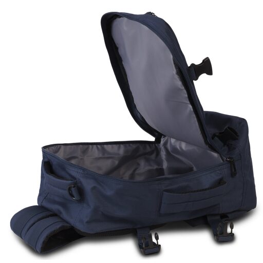BestWay Cestovný batoh 40x25x20 cm Cabin Pro Small 40328-0600 modrý - otvorená hlavná priehradka