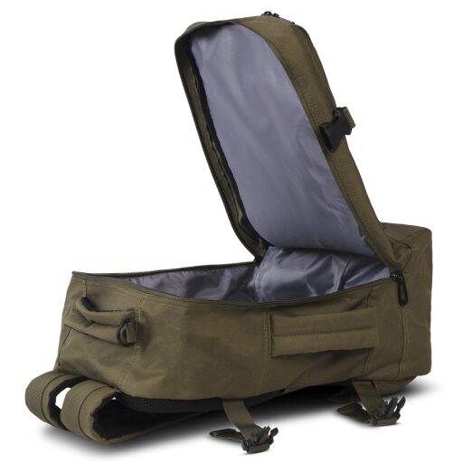 BestWay Cestovný batoh 40x25x20 cm Cabin Pro Small 40328-2600 zelený - otvorená hlavná priehradka