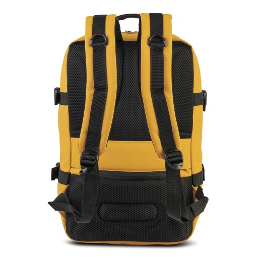 BestWay Palubný batoh do lietadla 40x20x25 cm Cabin Pro Storm 40350-3600 žltý chrbát