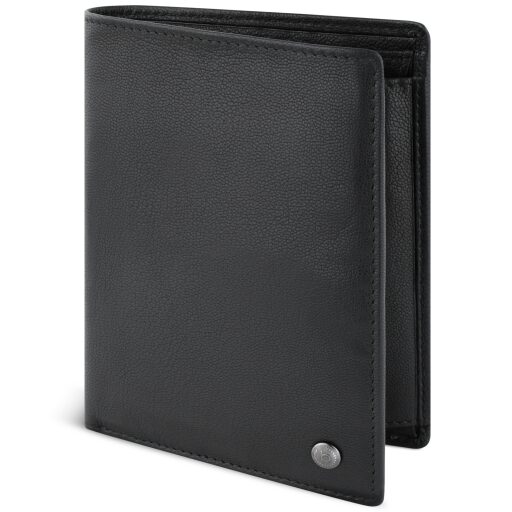 Bugatti pánska kožená peňaženka RFID Black Magic 49123601 čierna predná strana
