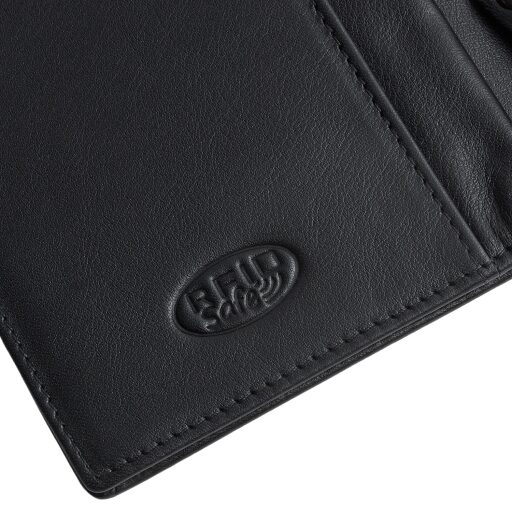 Pánska kožená peňaženka RFID Frederick čierna rfid