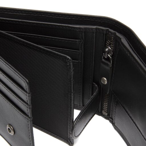 Pánska kožená peňaženka RFID Hendrick C08.052900 čierna detail