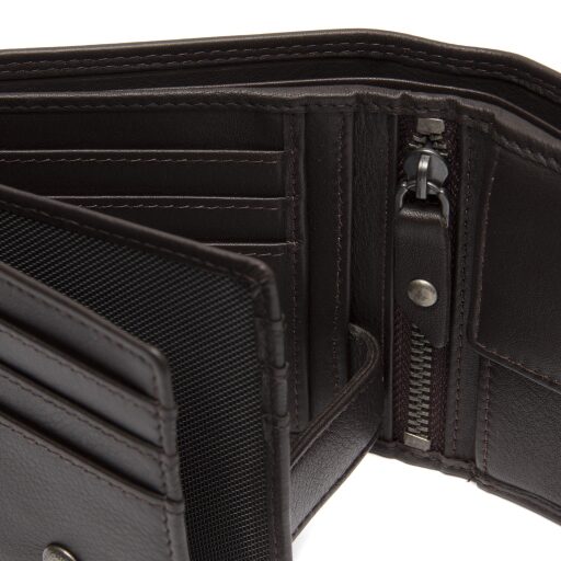 Pánska kožená peňaženka RFID Hendrick C08.052901 hnedá detail