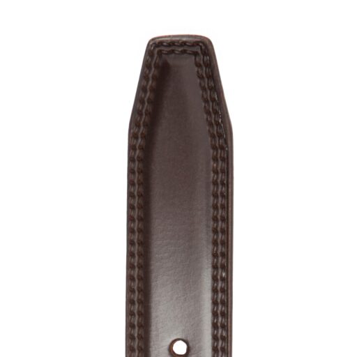 The Chesterfield Brand Pánsky kožený opasok z byvolej kože Manovo C60.010001 hnedý zakončenie