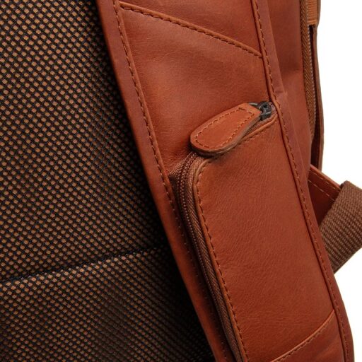 The Chesterfield Brand Roll top kožený batoh na notebook Remo C58.071331 koňaková kapsa na ramennom popruhu