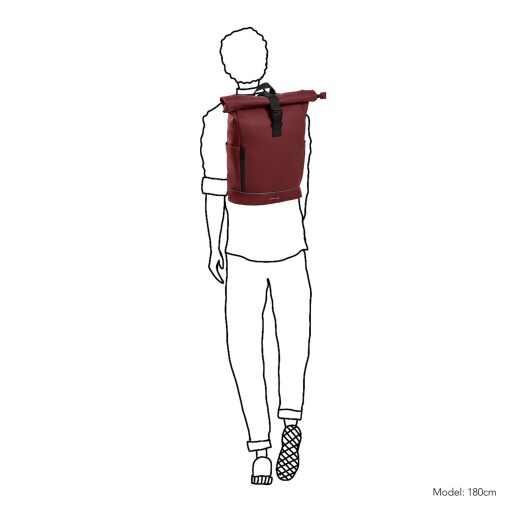 DANIEL RAY Rolovací batoh na notebook 15″ DRS25.1086M.57 burgundy