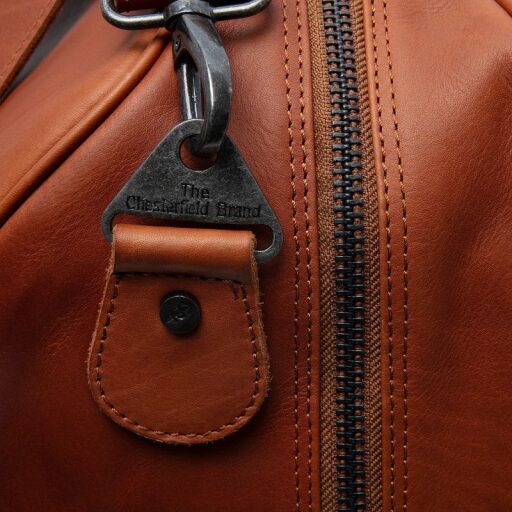 The Chesterfield Brand Kožená cestovná taška - weekender Rivaro C20.006131 koňaková detail