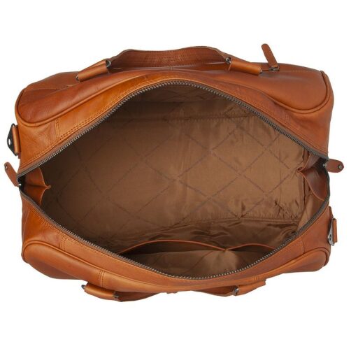 The Chesterfield Brand Kožená cestovná taška - weekender Volenza C20.006031 koňaková priehradky
