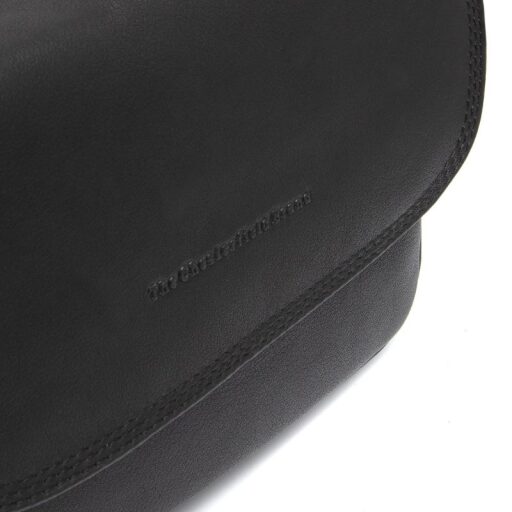 The Chesterfield Brand Kožená kabelka cez rameno Miloa C48.142100 čierna logo