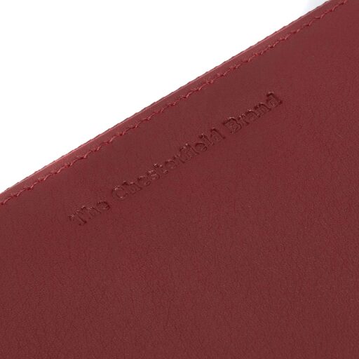 The Chesterfield Brand Dámska kožená peňaženka RFID Cantara C08.054604 červená logo