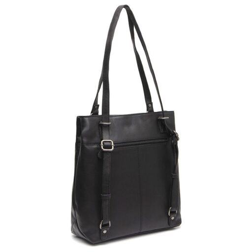 The Chesterfield Brand Kožená shopper kabelka - batoh 2v1 Raynor C38.022200 čierna zadná strana