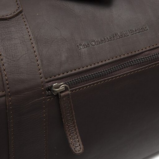 The Chesterfield Brand Kožená cestovná taška Portsmouth 2 C20.006201 hnedá logo