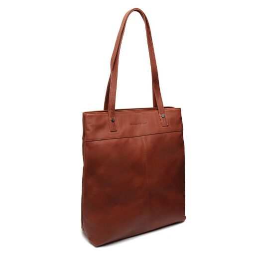 The Chesterfield Brand Kožená shopper kabelka na notebook 14" Solvia C38.022131 koňaková