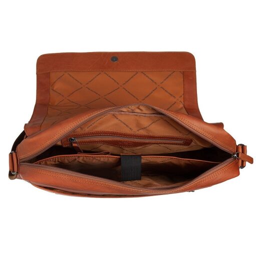 Pánska kožená taška značky The Chesterfield Brand Richard C48.055231 koňaková vnútorné členenie