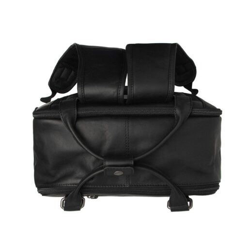 The Chesterfield Brand Kožený batoh na notebook Calden C58.071200 čierny pohľad zhora
