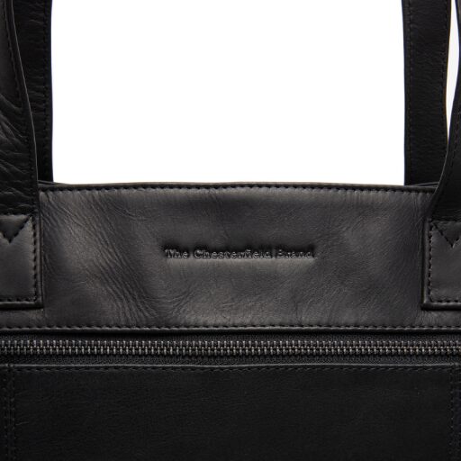The Chesterfield Brand Kožená shopper kabelka na notebook 14" Osira C38.022600 čierna logo