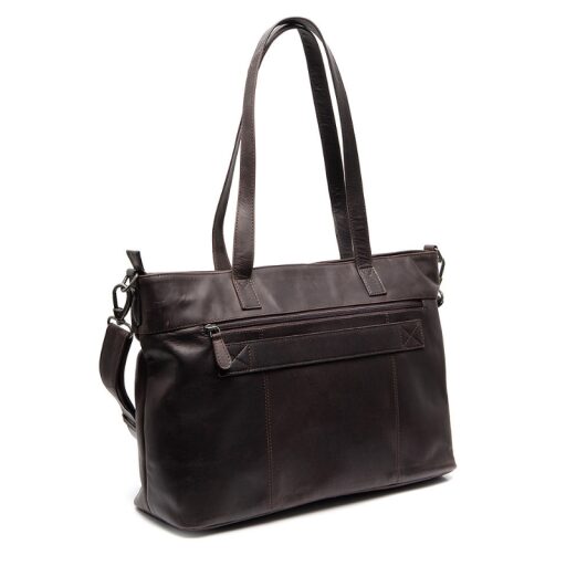 The Chesterfield Brand Kožená shopper taška na notebook 14" Osira C38.022601 hnedá zadná strana