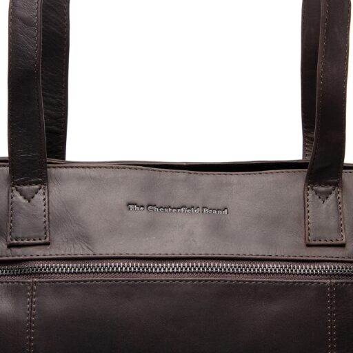 The Chesterfield Brand Kožená shopper kabelka na notebook 14" Osira C38.022601 hnedá logo
