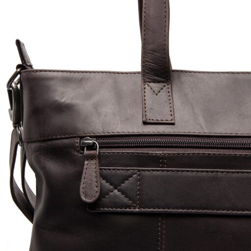 The Chesterfield Brand Kožená shopper kabelka na notebook 14" Osira C38.022601 hnedá detail