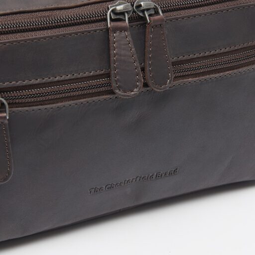 The Chesterfield Brand Kožená kozmetická taška Elmia C08.054101 hnedá logo