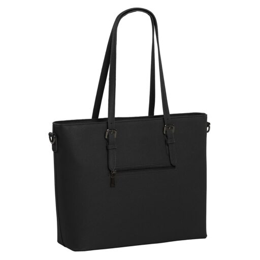 DANIEL RAY veľká shopper kabelka na notebook 15,6" Lithgow DR18.1619.00 čierna zadná strana