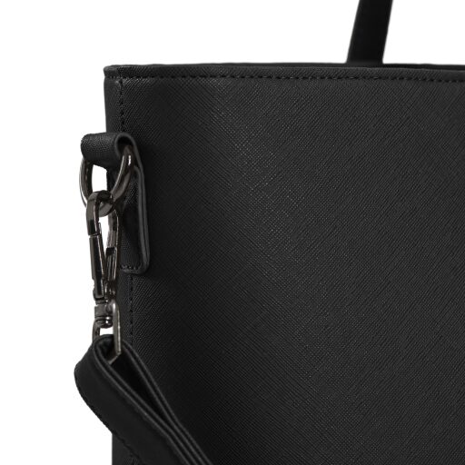 DANIEL RAY veľká shopper kabelka na notebook 15,6" Lithgow DR18.1619.00 čierna detail
