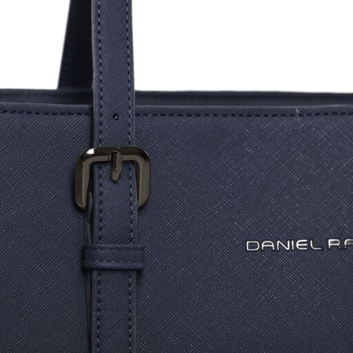 DANIEL RAY veľká shopper kabelka na notebook 15,6" Lithgow DR18.1619.10 tmavomodrá logo