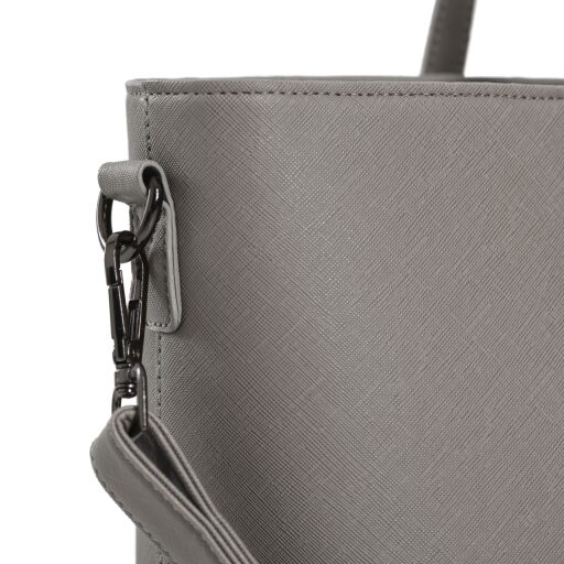 DANIEL RAY veľká shopper kabelka na notebook 15,6" Lithgow DR18.1619.59 svetlo šedá detail