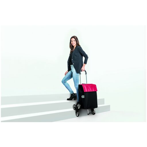 Andersen Nákupná taška do schodov SCALA SHOPPER TREPPENSTEIGER® HERA 119-004-74 červeno-čierna
