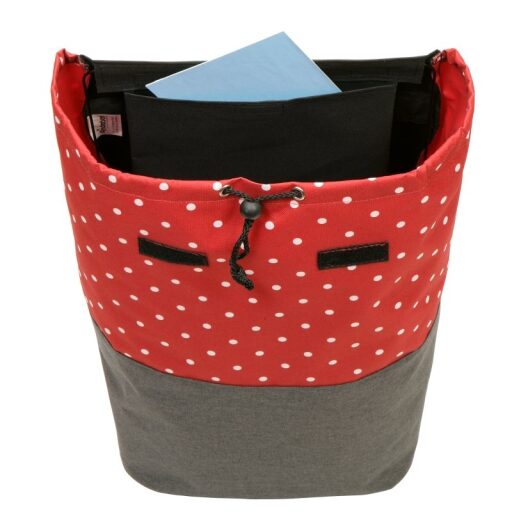 Andersen Nákupná taška na kolieskach - schodolez SCALA SHOPPER TREPPENSTEIGER® DUKO červená s bodkami 119-203-70