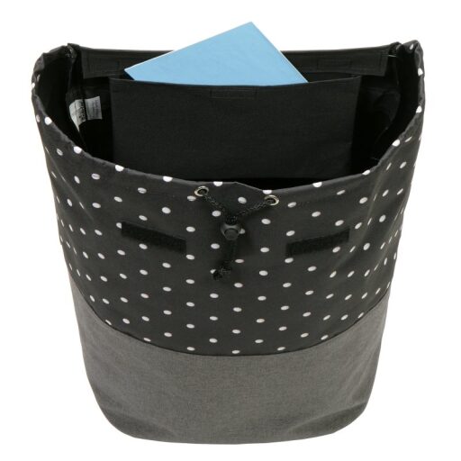 Andersen Nákupná taška na kolieskach - schodolez SCALA SHOPPER TREPPENSTEIGER® DUKO čierna s bodkami 119-203-80