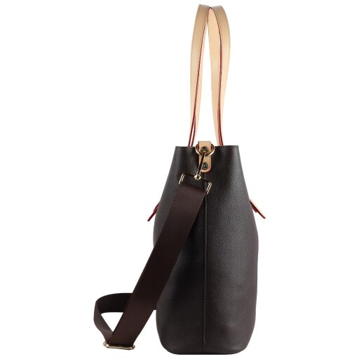 Bugatti Dámska shopper kabelka Ella L 49362502 tmavo hnedá bočný pohľad