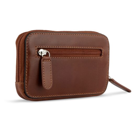 Bugatti Kožená kľúčenka / puzdro na kľúče RFID Nobile Key Case 49125107 koňakové - bočný pohľad