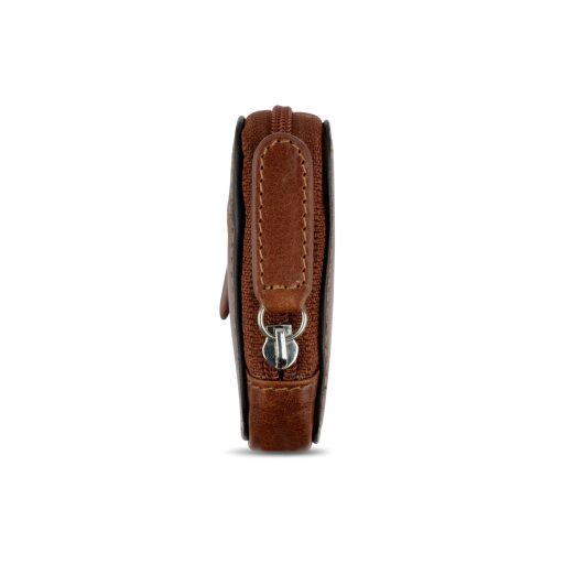 Bugatti Kožené puzdro na kľúče RFID Nobile Key Case 49125107 koňakové