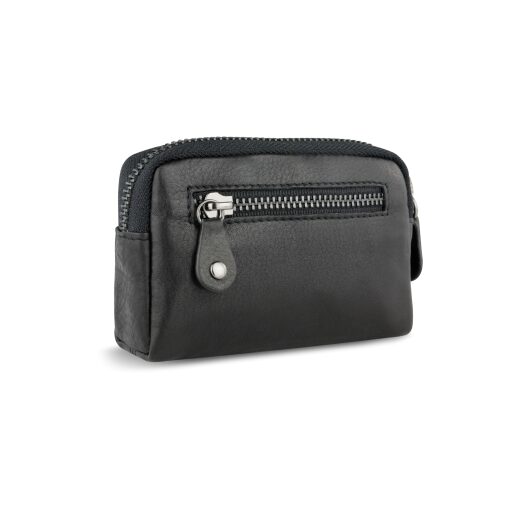 Kožená kľúčenka / RFID puzdro na kľúče Bugatti Nome Key Case 49160501 čierne