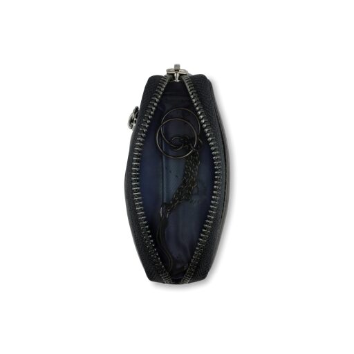 Bugatti Nome Key Case RFID Kožené puzdro na kľúče 49160501 čierne - otvorené