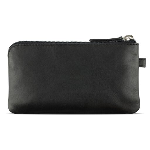 Kožené puzdro na kľúče Bugatti Super Slim Key Case RFID 49190601 čierne zadná strana