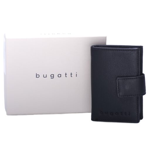 Bugatti Kožené puzdro na platobné karty Secure Deluxe 49140001 čierne