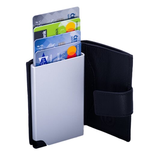 Bugatti Kožené puzdro na platobné karty Secure Deluxe 49140001 čierne