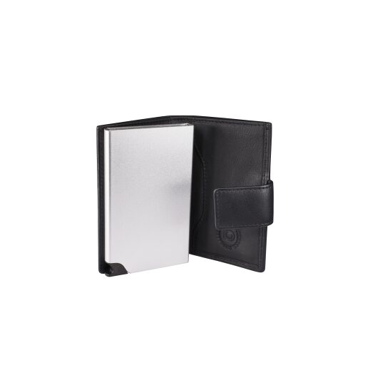 Bugatti Kožené puzdro na platobné karty Secure Deluxe 49140001 čierne