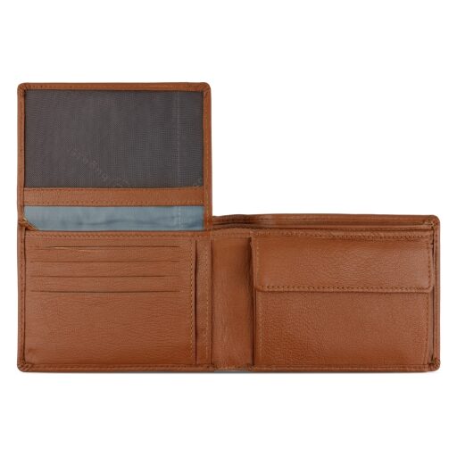 Bugatti Pánska kožená peňaženka RFID Bomba Combi Wallet 49135207 koňaková