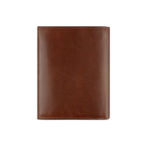 Bugatti Nobile Vertical Wallet With Flap RFID Pánska kožená peňaženka 49125507 koňaková - zadná strana