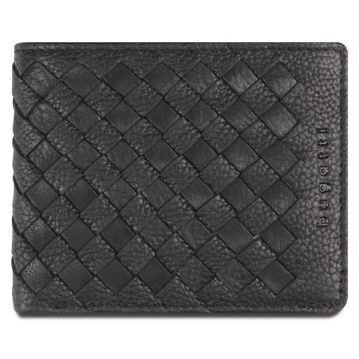 Bugatti Pánska kožená peňaženka Woven 49611501 čierna