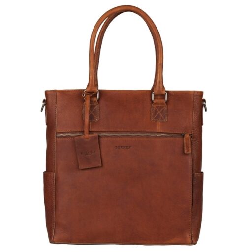 BURKELY Kožená shopper kabelka Antique Avery 8005217.56.24 koňaková