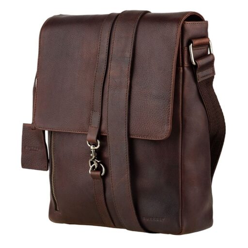 BURKELY Kožená taška messenger Antique Avery  8007918.56.20 hnedá