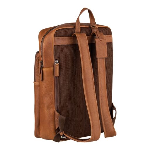 BURKELY Kožený batoh na notebook Antique Avery 8005364.56.24 koňak