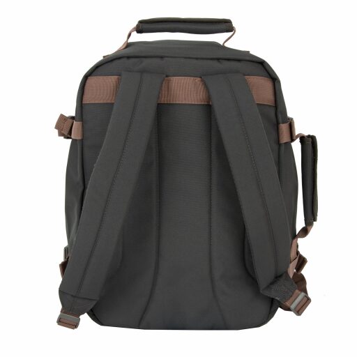 Palubná batožina 40x30x20 cm CabinZero Classic 28L Black Sand 081801 zelený - zadná strana batohu